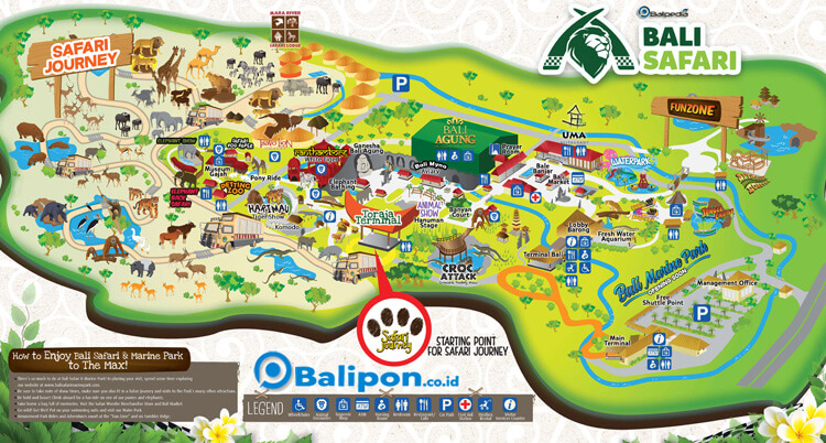 Peta Bali Safari Marine Park